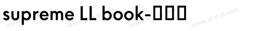 supreme LL book字体转换
